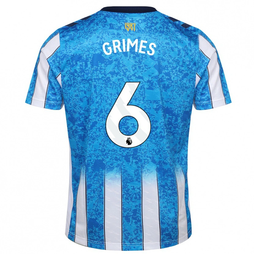 Danxen Criança Camisola Matt Grimes #6 Branco Azul Laranja Principal 2026/27 Camisa