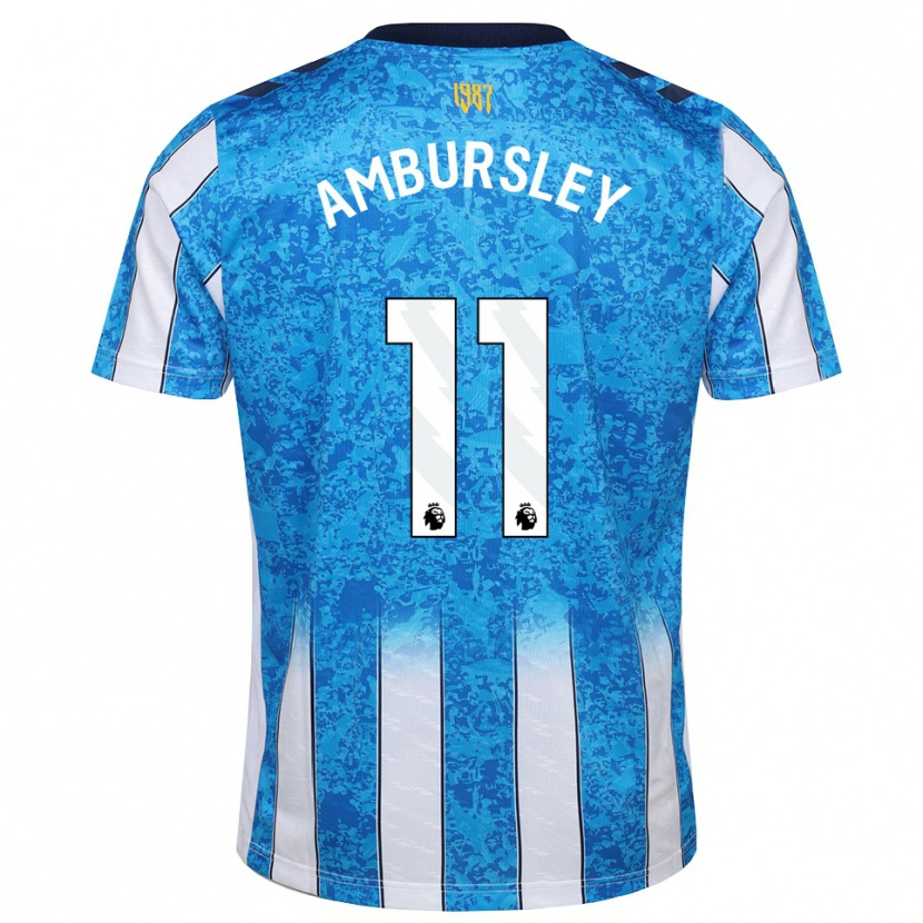 Danxen Criança Camisola Conrad Ambursley #11 Branco Azul Laranja Principal 2026/27 Camisa