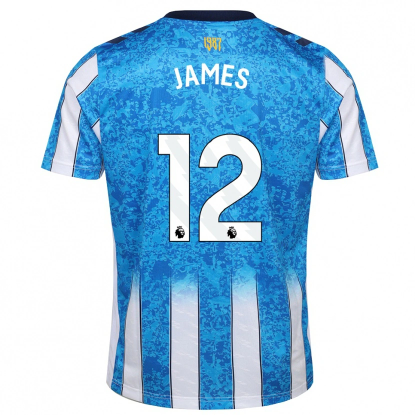 Danxen Criança Camisola Jack James #12 Branco Azul Laranja Principal 2026/27 Camisa