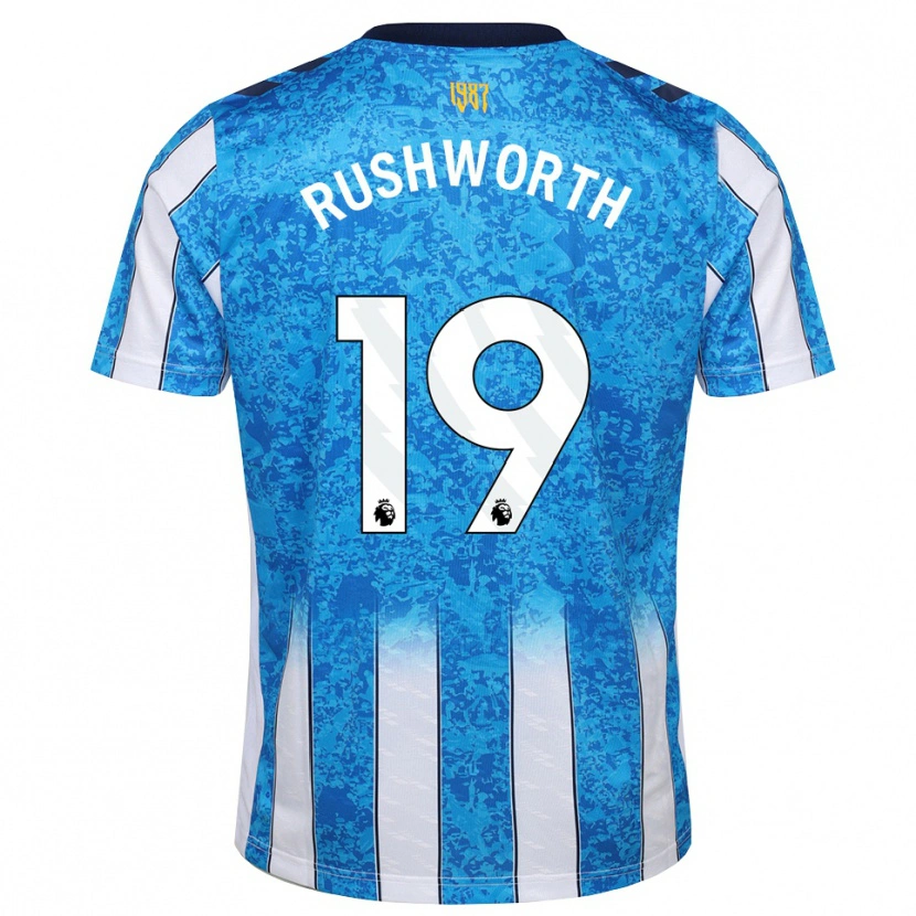 Danxen Criança Camisola Carl Rushworth #19 Branco Azul Laranja Principal 2026/27 Camisa