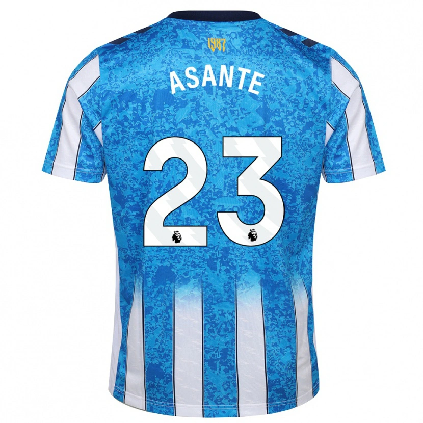 Danxen Criança Camisola Brandon Thomas-Asante #23 Branco Azul Laranja Principal 2026/27 Camisa