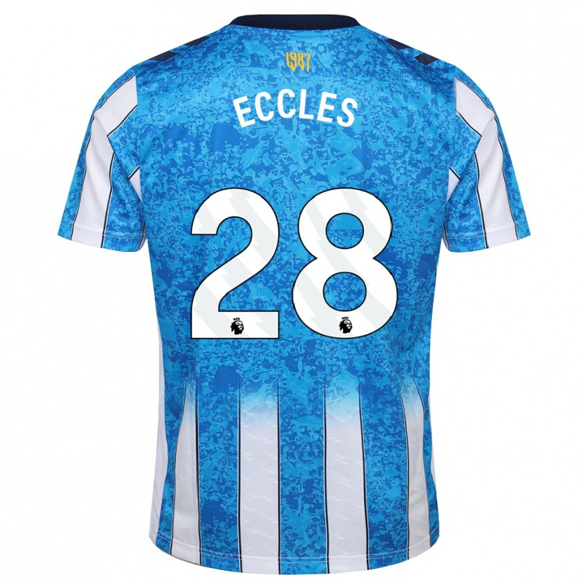 Danxen Criança Camisola Josh Eccles #28 Branco Azul Laranja Principal 2026/27 Camisa
