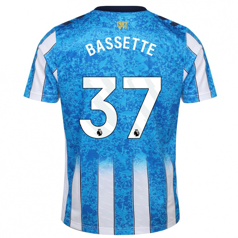 Danxen Criança Camisola Norman Bassette #37 Branco Azul Laranja Principal 2026/27 Camisa