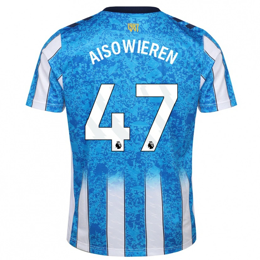 Danxen Criança Camisola Evan Eghosa Aisowieren #47 Branco Azul Laranja Principal 2026/27 Camisa