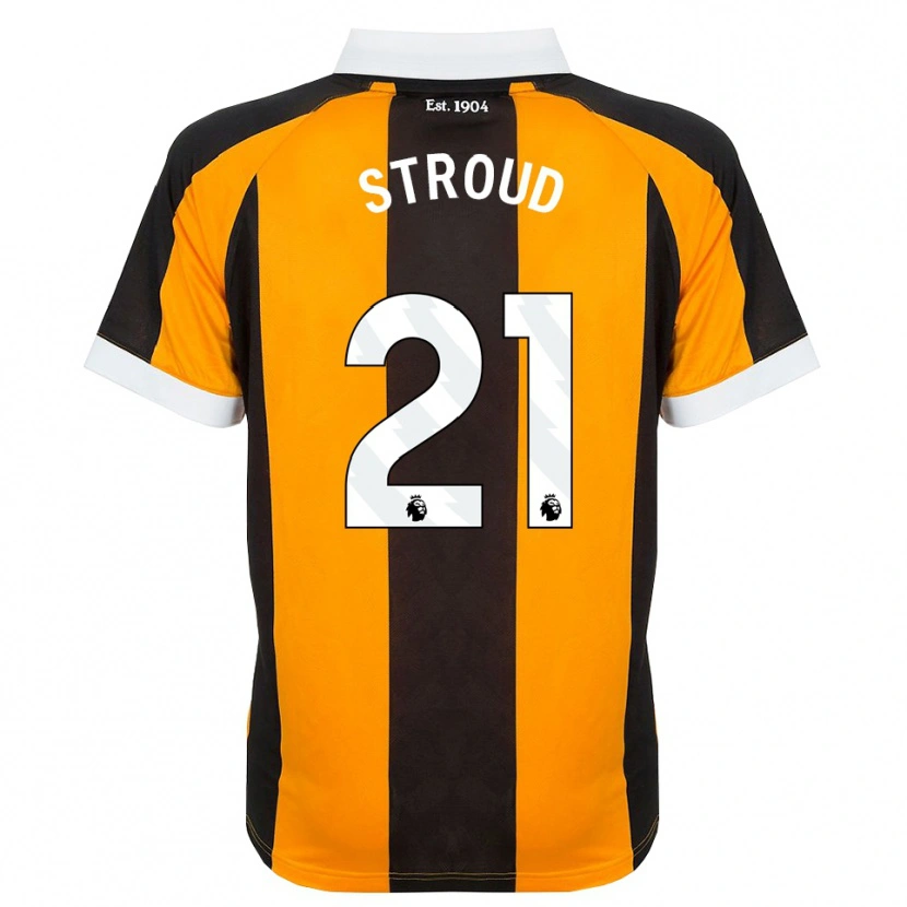 Danxen Criança Camisola Elliot Stroud #21 Laranja Preto Branco Principal 2026/27 Camisa