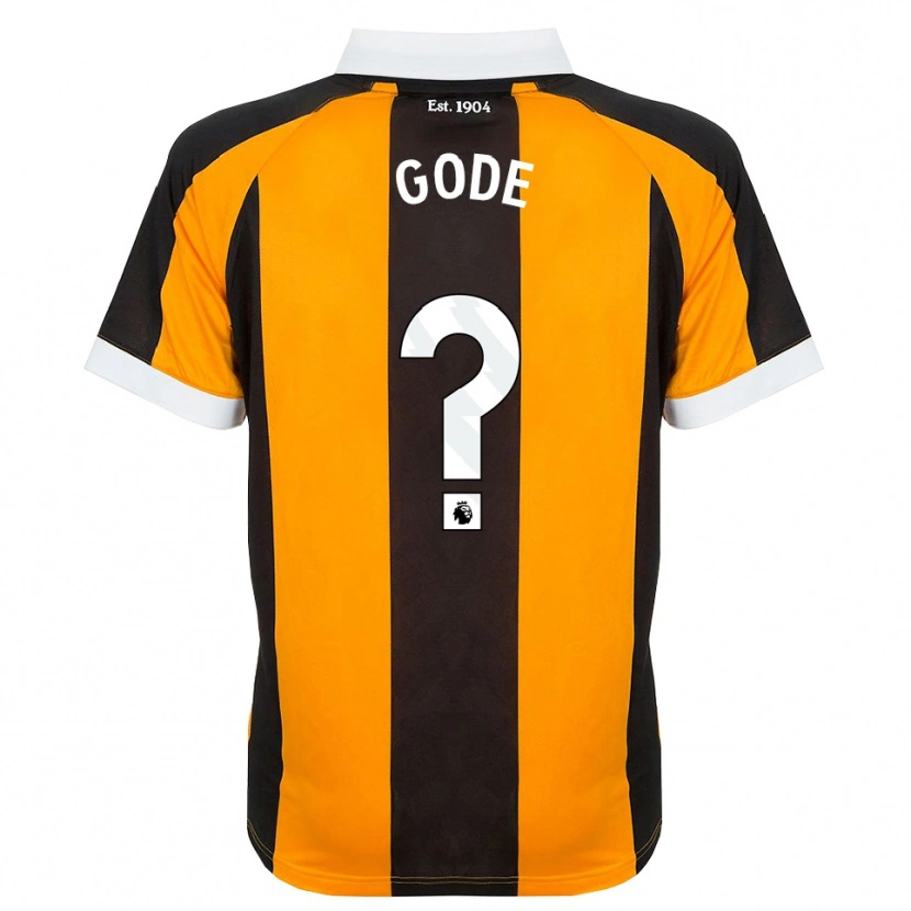 Danxen Criança Camisola Ted Gode #0 Laranja Preto Branco Principal 2026/27 Camisa