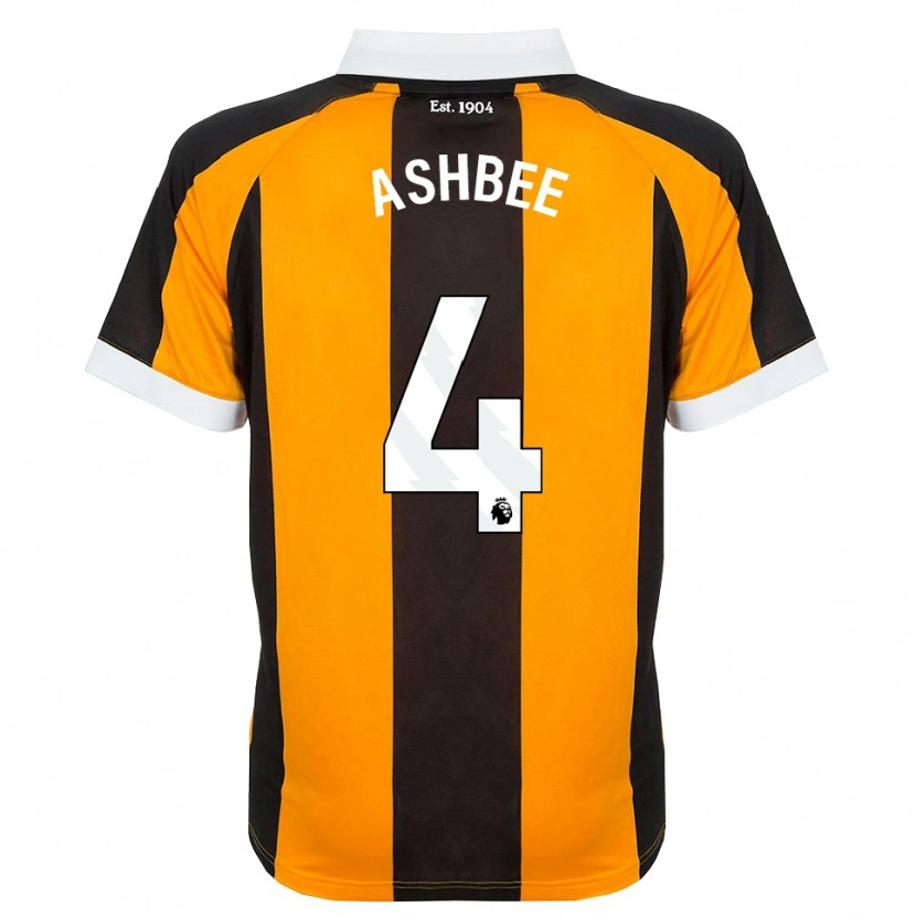 Danxen Criança Camisola Stanley Ashbee #4 Laranja Preto Branco Principal 2026/27 Camisa