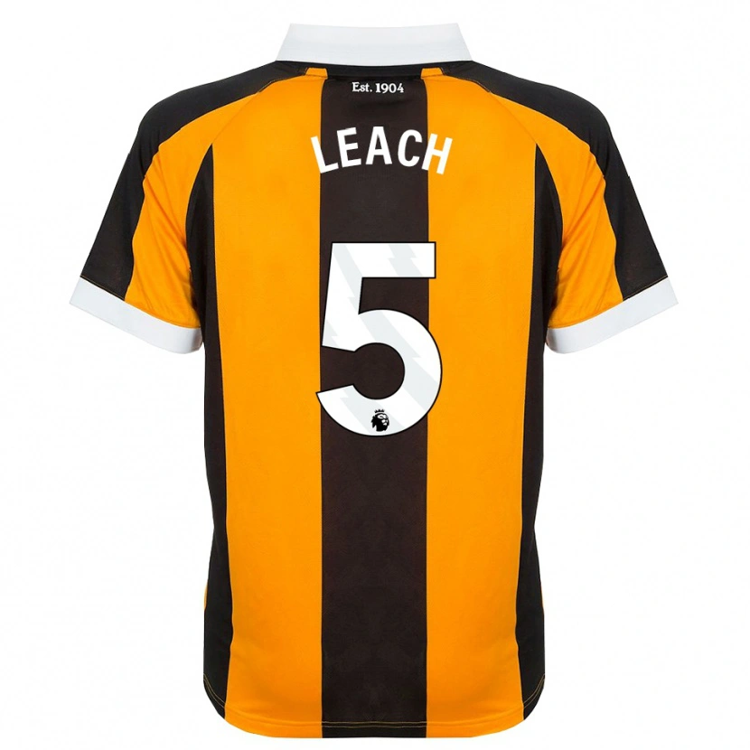 Danxen Criança Camisola Charlie Leach #5 Laranja Preto Branco Principal 2026/27 Camisa