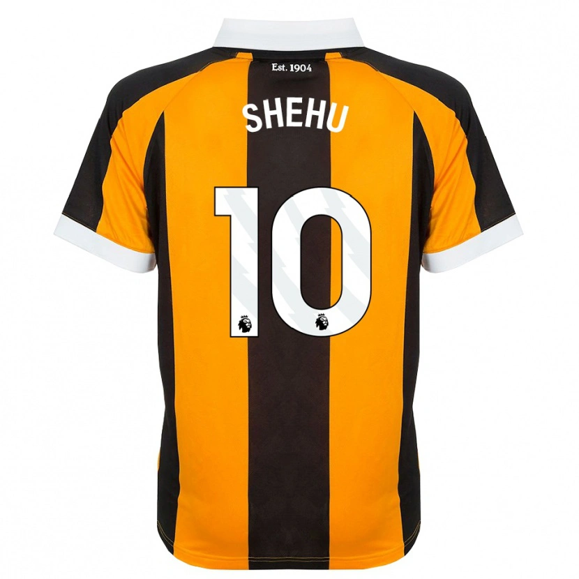 Danxen Criança Camisola Aidon Shehu #10 Laranja Preto Branco Principal 2026/27 Camisa