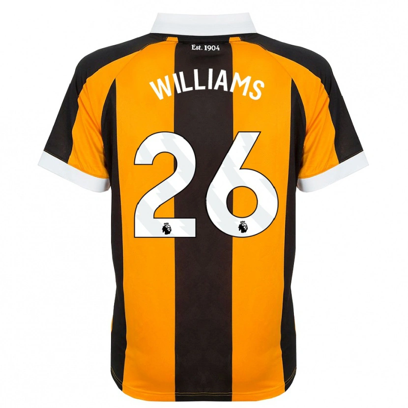 Danxen Criança Camisola Annabel Williams #26 Laranja Preto Branco Principal 2026/27 Camisa