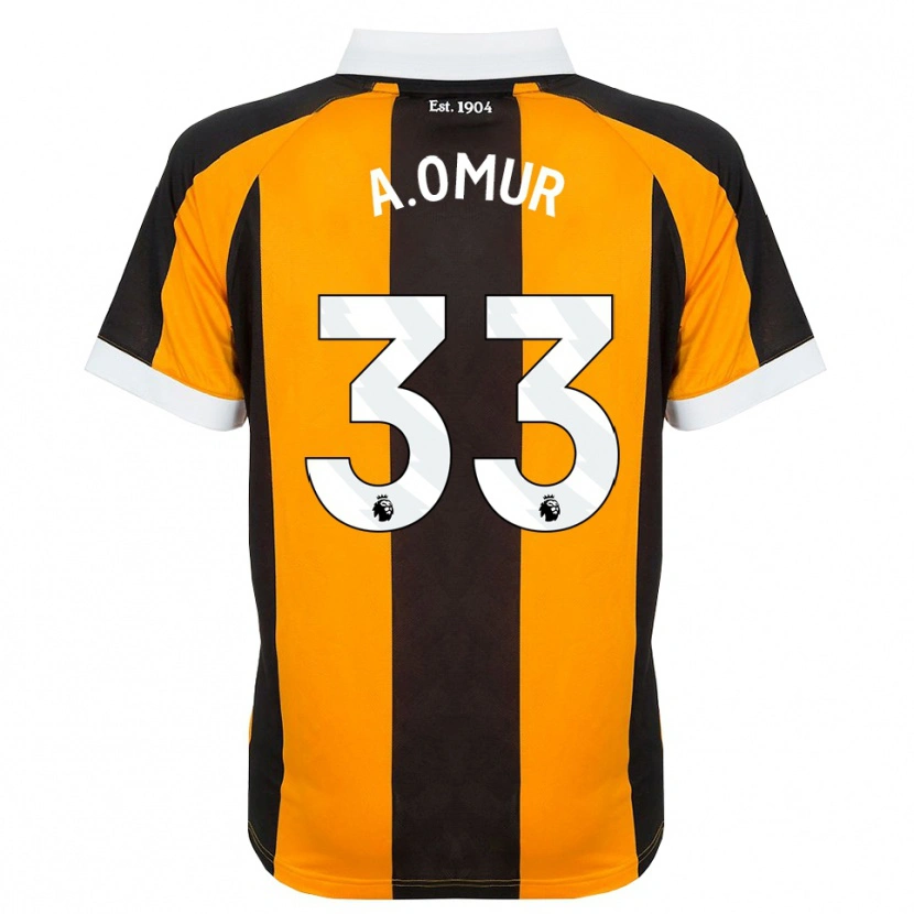 Danxen Criança Camisola Abdülkadir Ömür #33 Laranja Preto Branco Principal 2026/27 Camisa