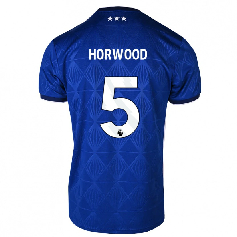 Danxen Criança Camisola Bonnie Horwood #5 Azul Médio Branco Vermelho Principal 2026/27 Camisa
