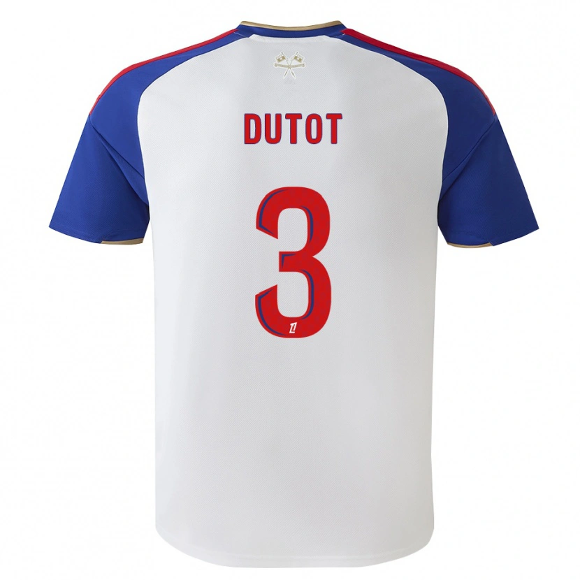 Danxen Criança Camisola Timothée Dutot #3 Azul Real Vermelho Branco Principal 2026/27 Camisa