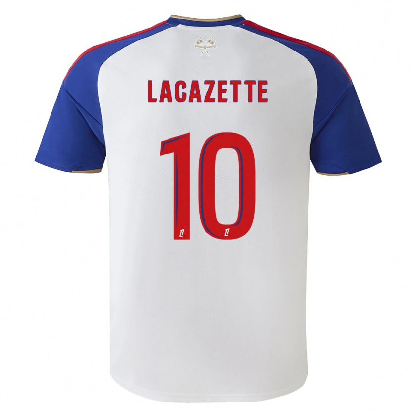 Danxen Criança Camisola Alexandre Lacazette #10 Azul Real Vermelho Branco Principal 2026/27 Camisa