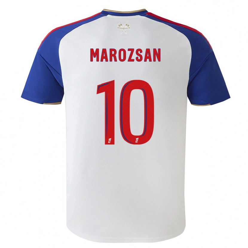 Danxen Criança Camisola Dzsenifer Marozsan #10 Azul Real Vermelho Branco Principal 2026/27 Camisa