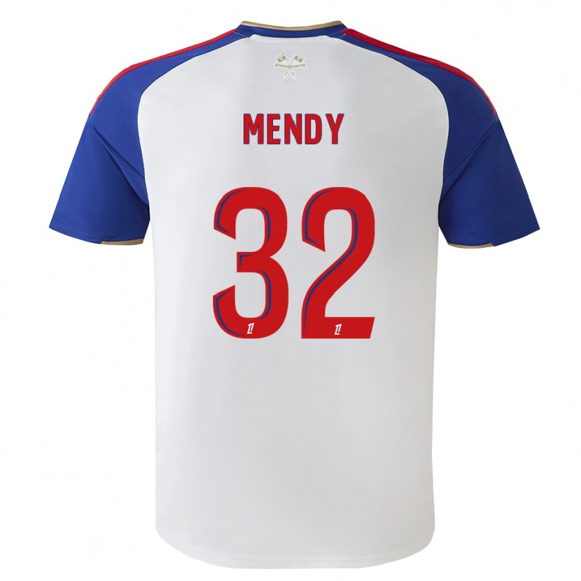 Danxen Criança Camisola Maeline Mendy #32 Azul Real Vermelho Branco Principal 2026/27 Camisa