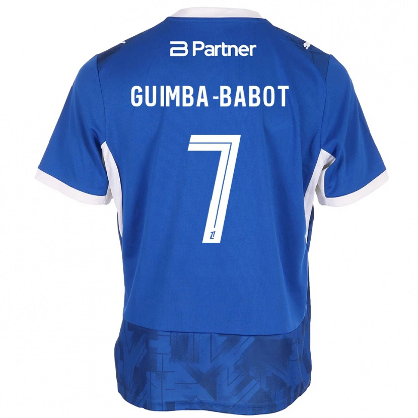 Danxen Criança Camisola Khays Guimba-Babot #7 Azul Médio Branco Principal 2026/27 Camisa