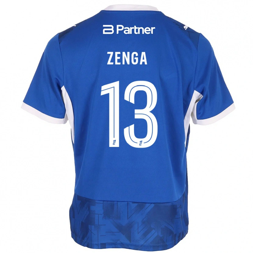 Danxen Criança Camisola Preston Zenga #13 Azul Médio Branco Principal 2026/27 Camisa