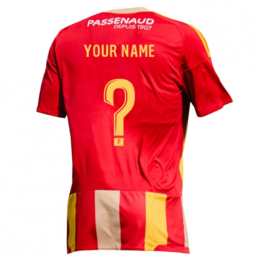 Danxen Criança Camisola Seu Nome #0 Amarelo Vermelho Verde Principal 2026/27 Camisa
