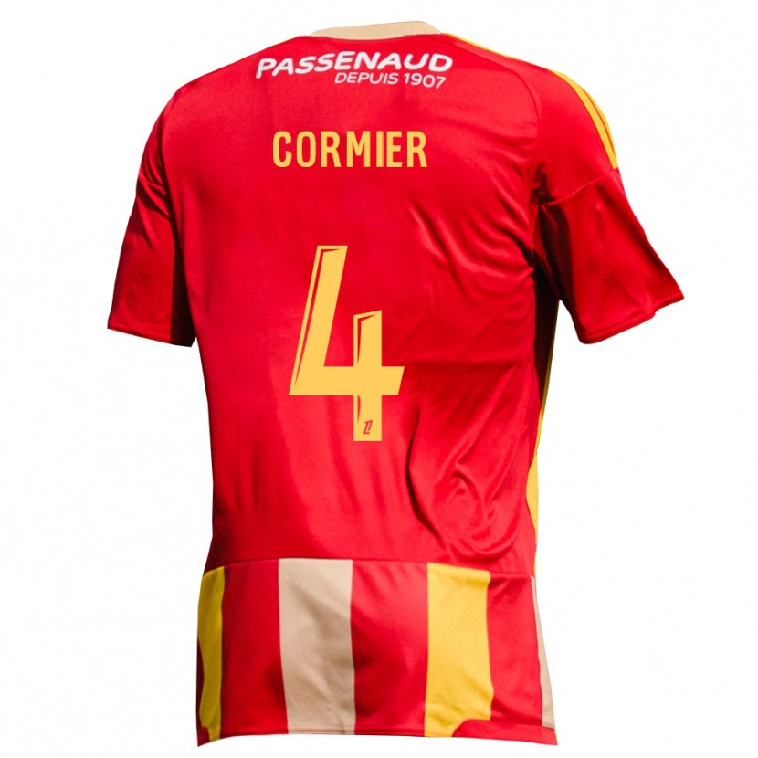 Danxen Criança Camisola Leny Cormier #4 Amarelo Vermelho Verde Principal 2026/27 Camisa