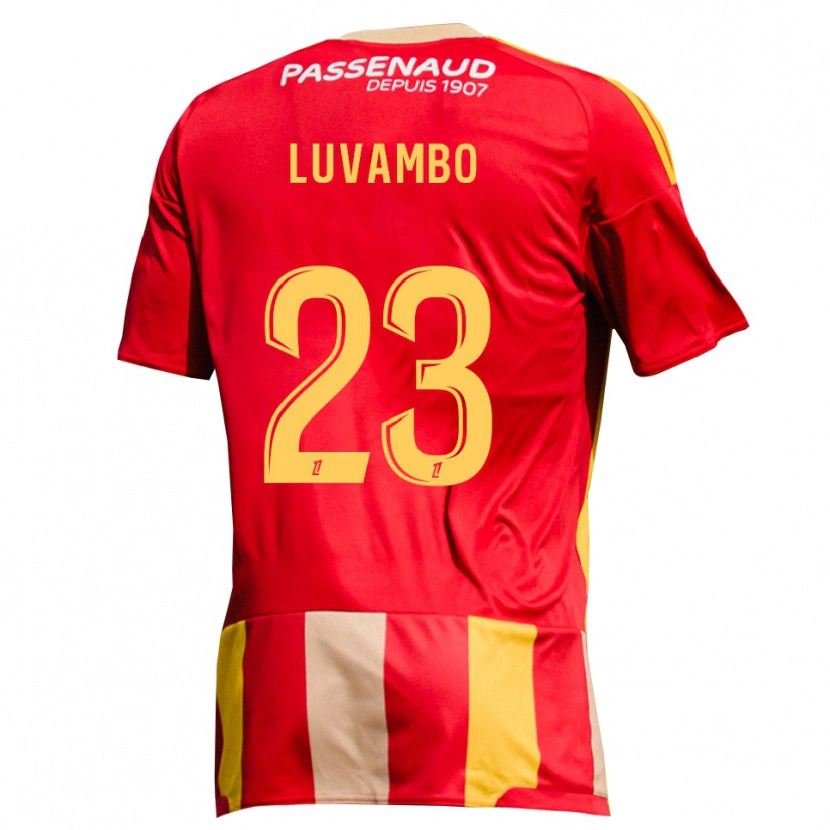 Danxen Criança Camisola Taylor Luvambo #23 Amarelo Vermelho Verde Principal 2026/27 Camisa