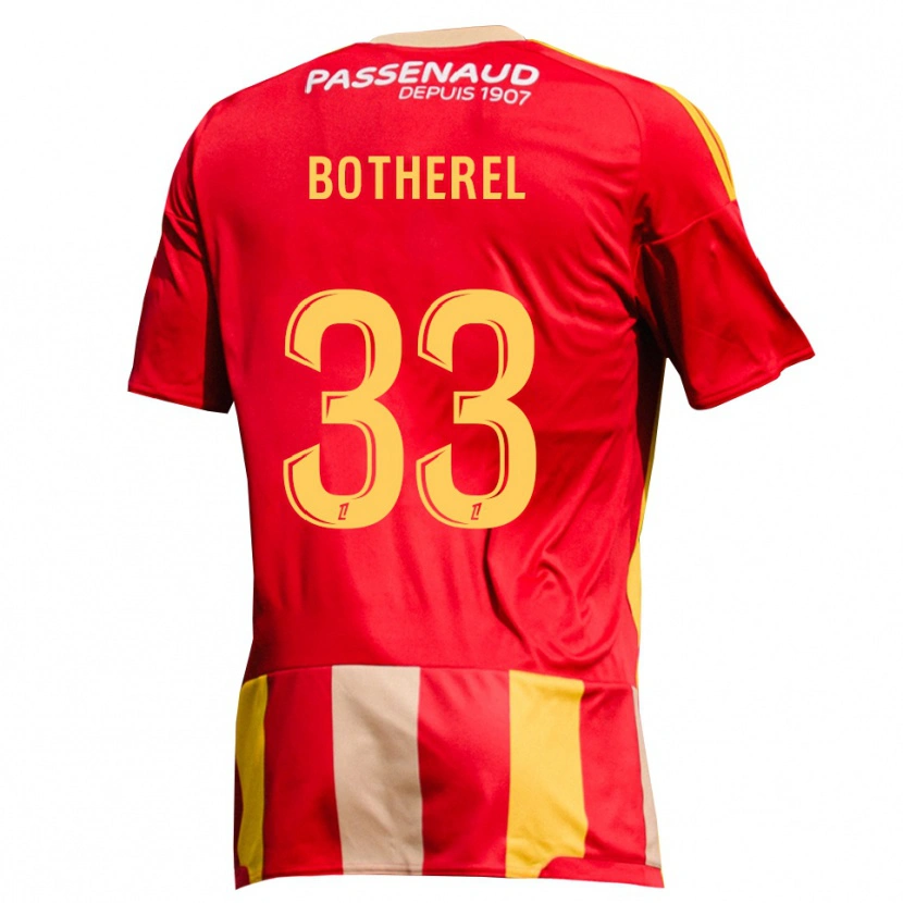 Danxen Criança Camisola Lucas Botherel #33 Amarelo Vermelho Verde Principal 2026/27 Camisa