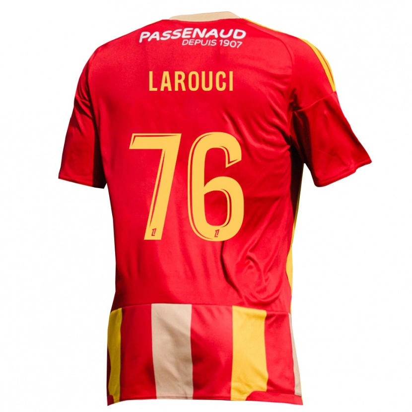 Danxen Criança Camisola Yasser Larouci #76 Amarelo Vermelho Verde Principal 2026/27 Camisa