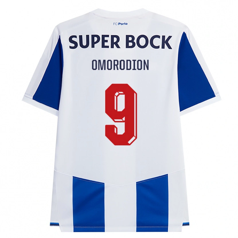 Danxen Criança Camisola Samu Aghehowa #9 Azul Branco Vermelho Principal 2026/27 Camisa