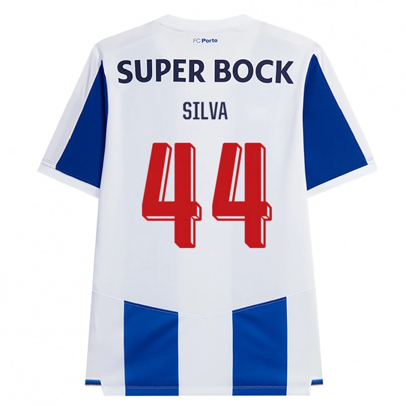 Danxen Criança Camisola Felipe Silva #44 Azul Branco Vermelho Principal 2026/27 Camisa
