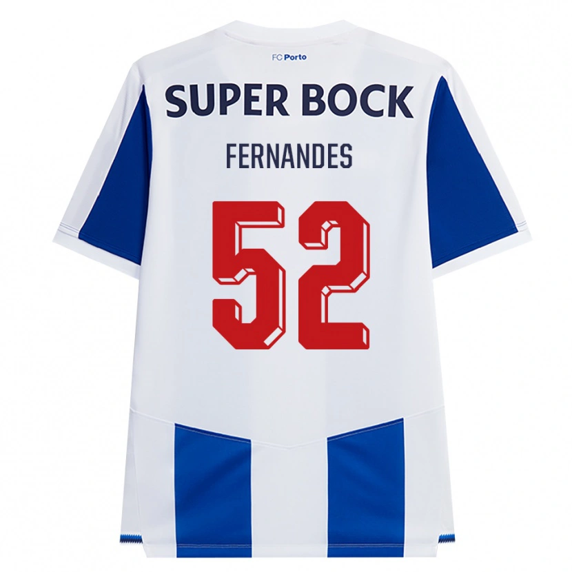 Danxen Criança Camisola Martim Fernandes #52 Azul Branco Vermelho Principal 2026/27 Camisa