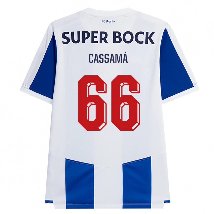 Danxen Criança Camisola Adramane Cassamá #66 Azul Branco Vermelho Principal 2026/27 Camisa