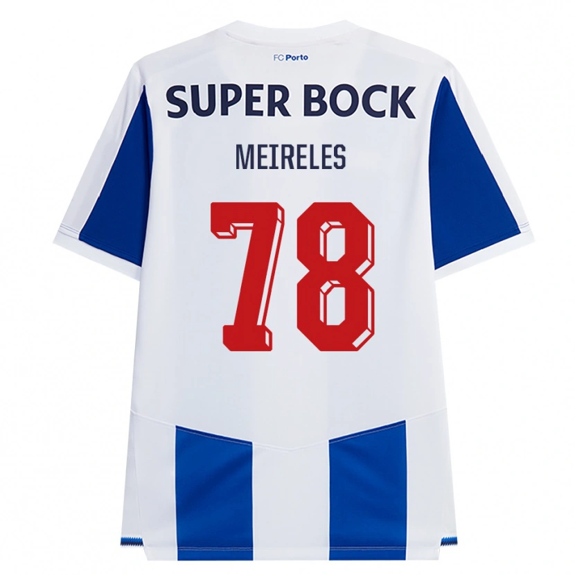 Danxen Criança Camisola Jorge Meireles #78 Azul Branco Vermelho Principal 2026/27 Camisa
