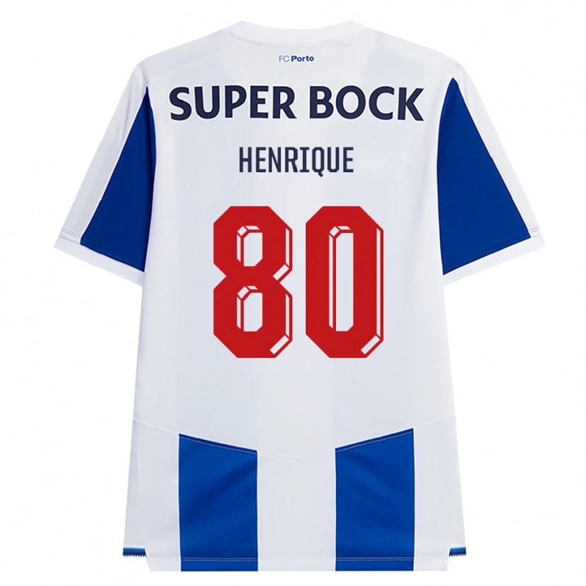 Danxen Criança Camisola Kaio Henrique #80 Azul Branco Vermelho Principal 2026/27 Camisa