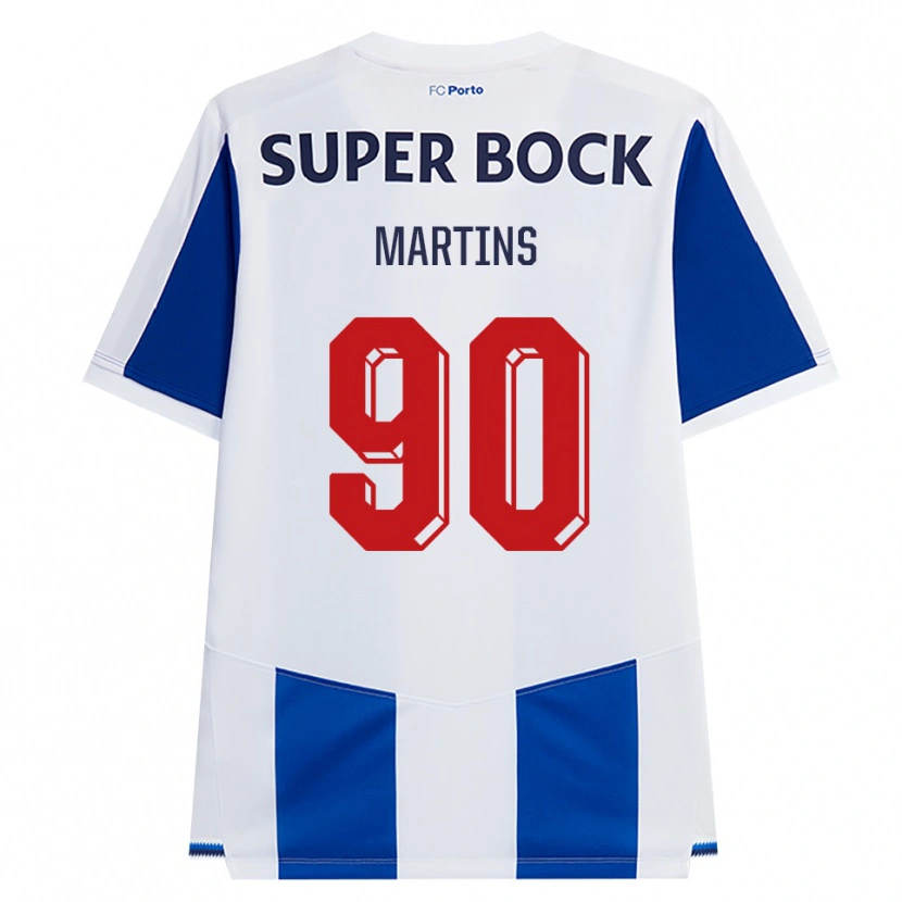 Danxen Criança Camisola Gil Martins #90 Azul Branco Vermelho Principal 2026/27 Camisa