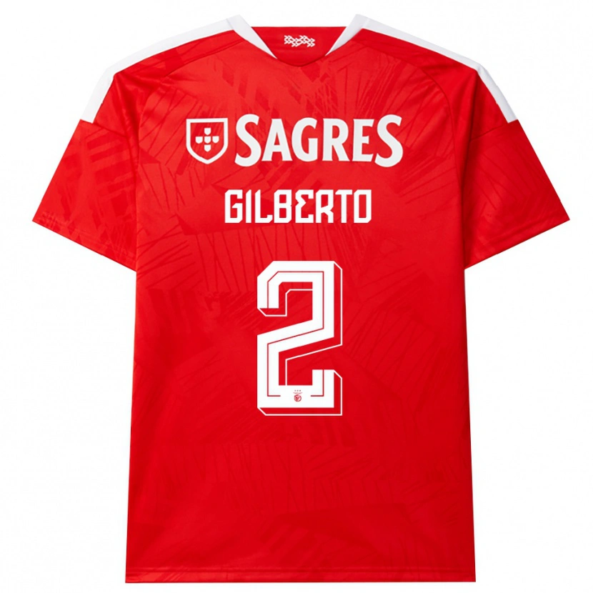 Danxen Criança Camisola Gilberto #2 Vermelho Branco Amarelo Principal 2026/27 Camisa