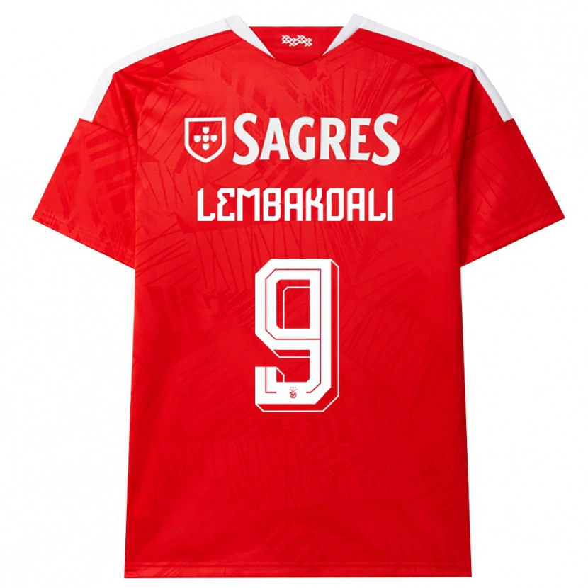 Danxen Criança Camisola Alan Lembakoali #9 Vermelho Branco Amarelo Principal 2026/27 Camisa