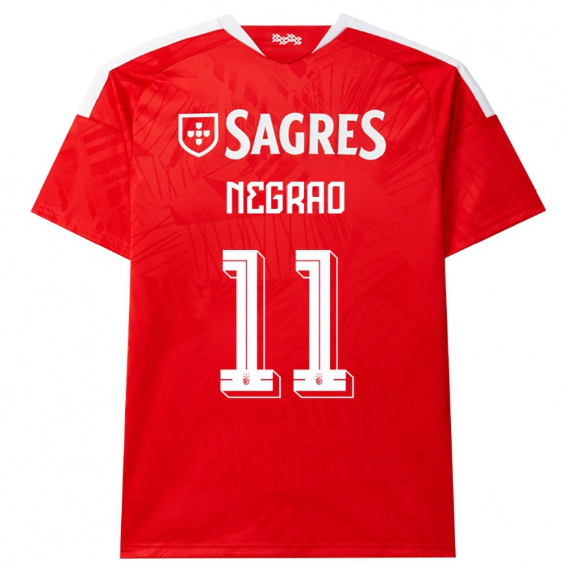 Danxen Criança Camisola Maria Negrao #11 Vermelho Branco Amarelo Principal 2026/27 Camisa