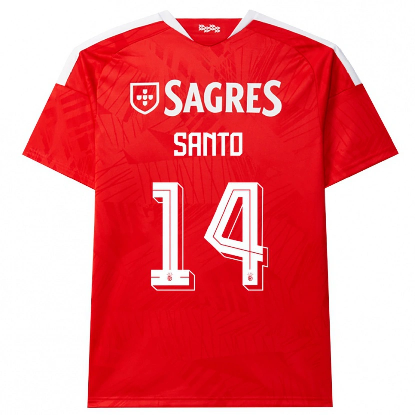 Danxen Criança Camisola Sandro Santo #14 Vermelho Branco Amarelo Principal 2026/27 Camisa