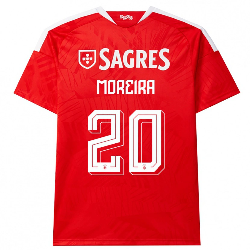 Danxen Criança Camisola André Moreira #20 Vermelho Branco Amarelo Principal 2026/27 Camisa