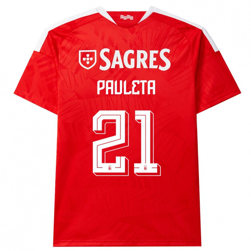 Danxen Criança Camisola Pauleta #21 Vermelho Branco Amarelo Principal 2026/27 Camisa