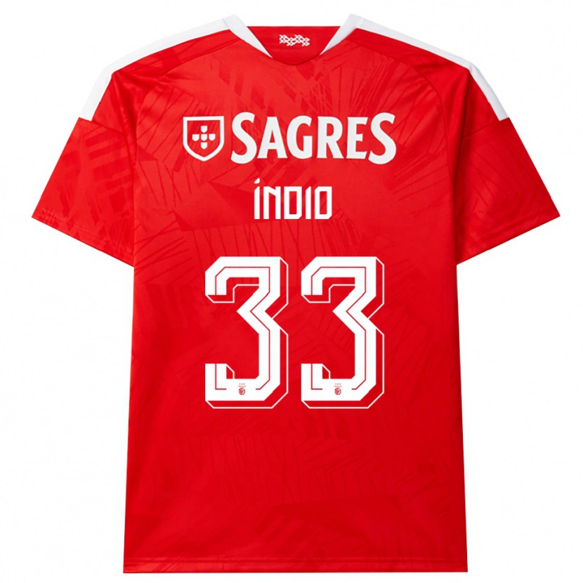 Danxen Criança Camisola Gabriel Índio #33 Vermelho Branco Amarelo Principal 2026/27 Camisa