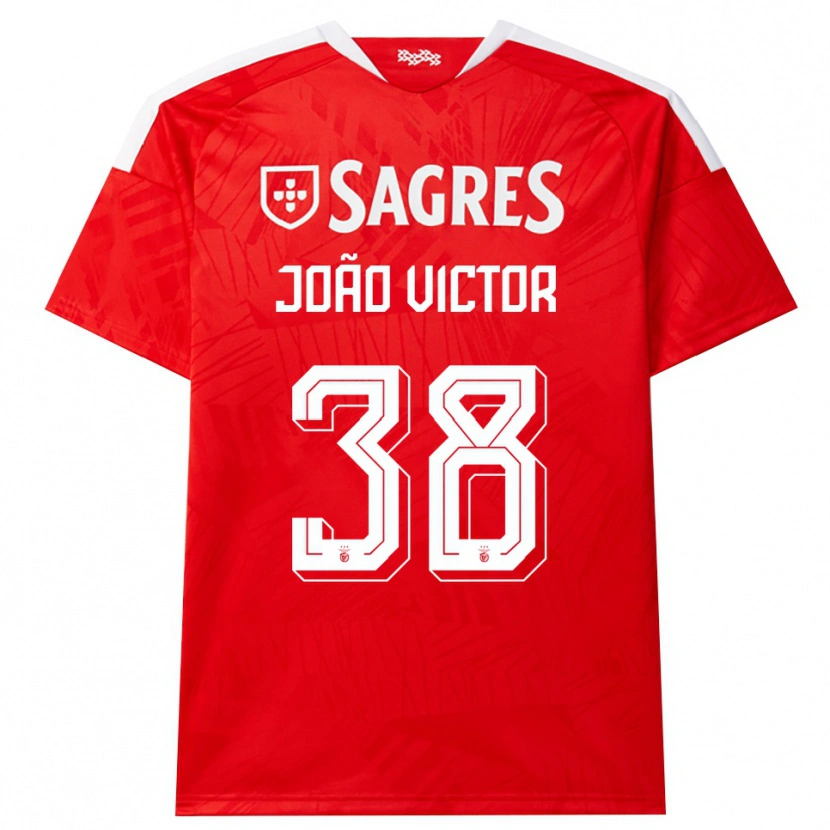 Danxen Criança Camisola Joao Victor #38 Vermelho Branco Amarelo Principal 2026/27 Camisa