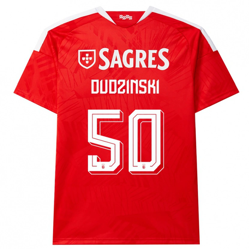 Danxen Criança Camisola Marcel Dudzinski #50 Vermelho Branco Amarelo Principal 2026/27 Camisa