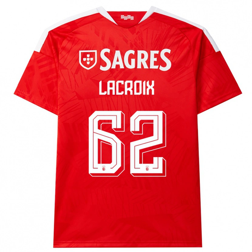 Danxen Criança Camisola Lenny Lacroix #62 Vermelho Branco Amarelo Principal 2026/27 Camisa
