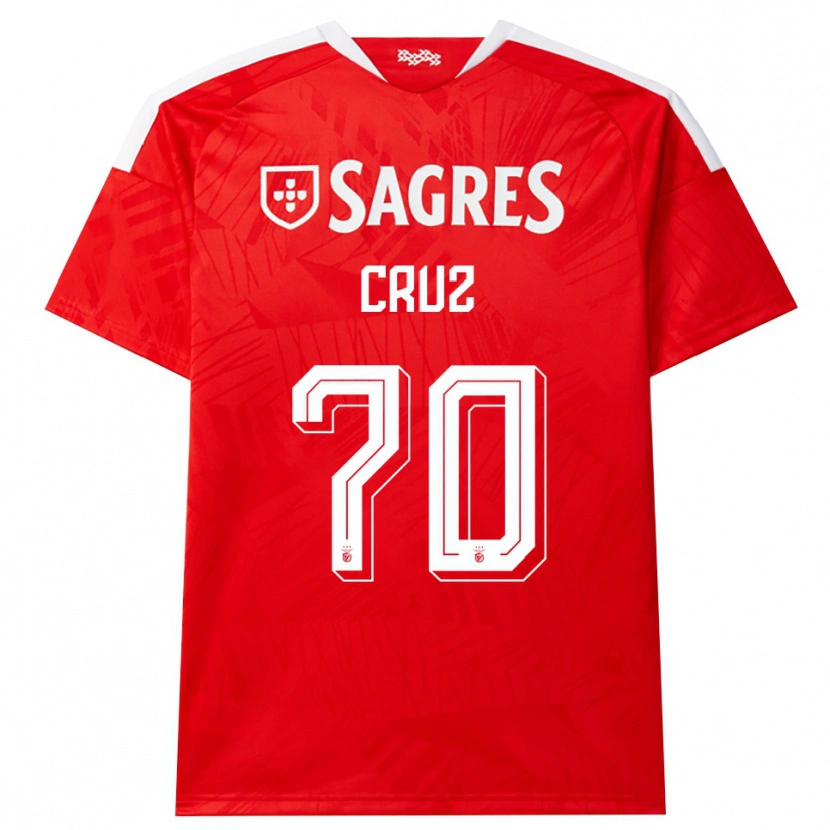 Danxen Criança Camisola Filipe Cruz #70 Vermelho Branco Amarelo Principal 2026/27 Camisa
