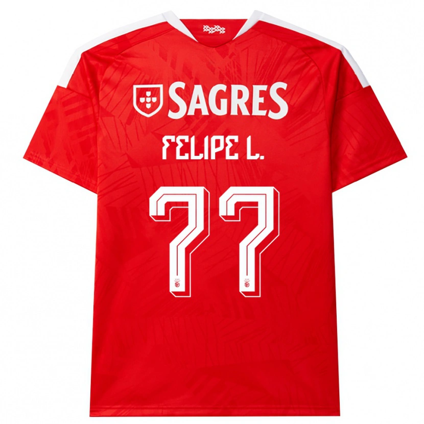 Danxen Criança Camisola Felipe Lima #77 Vermelho Branco Amarelo Principal 2026/27 Camisa