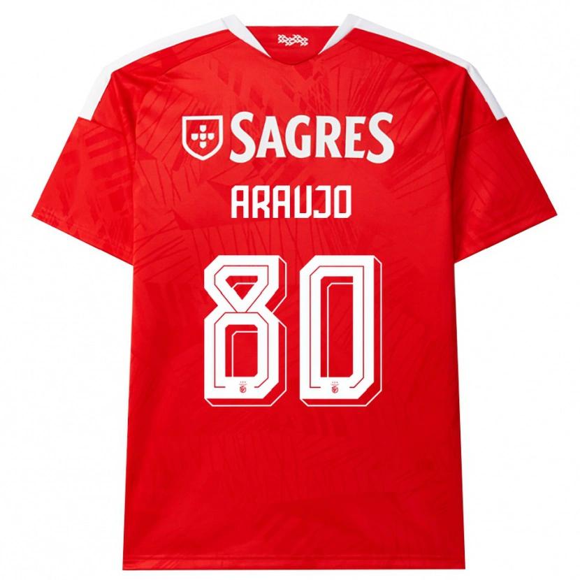Danxen Criança Camisola Lais Araujo #80 Vermelho Branco Amarelo Principal 2026/27 Camisa