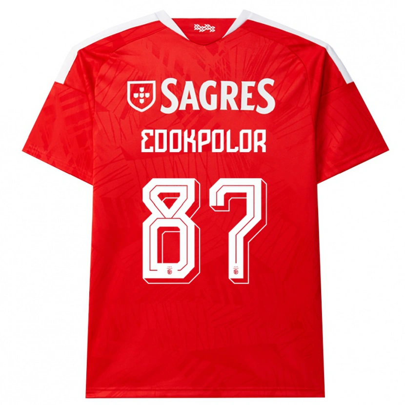 Danxen Criança Camisola Peter Edokpolor #87 Vermelho Branco Amarelo Principal 2026/27 Camisa