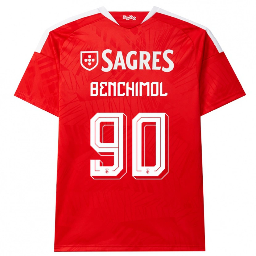 Danxen Criança Camisola Benchimol #90 Vermelho Branco Amarelo Principal 2026/27 Camisa