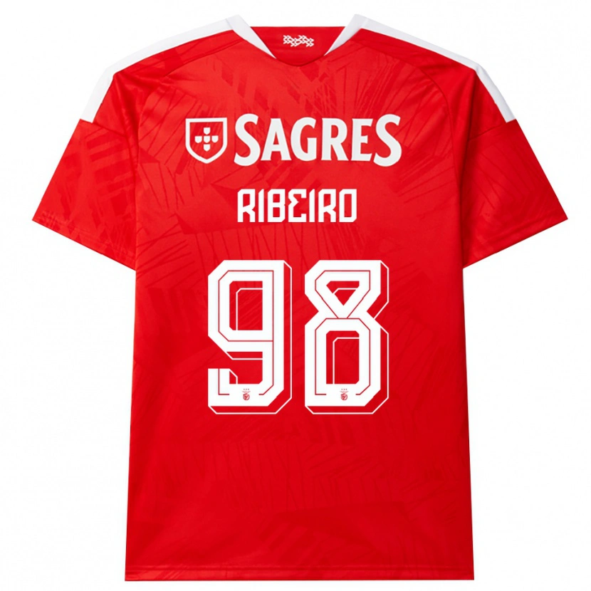 Danxen Criança Camisola Ricardo Ribeiro #98 Vermelho Branco Amarelo Principal 2026/27 Camisa